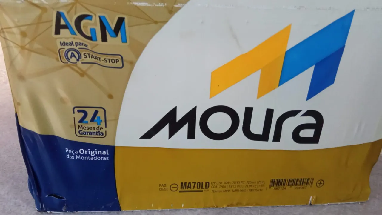 Bateria Moura MA70LD AGM Start-Stop