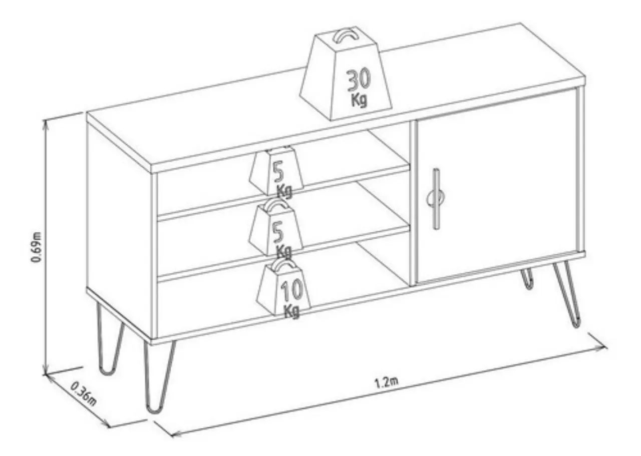 Rack para TV Até 50 Polegadas - Foto 2