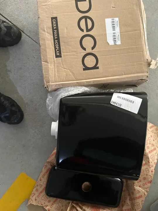 Caixa Acoplada Deca preta para Vaso Sanitário