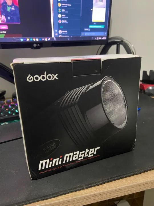 Tripé  + Iluminação Mini Master Godox k180a - Foto 2