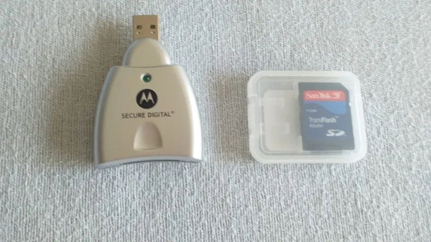 Motorolla Secure Digital novo e scan disk marca San Disk novo