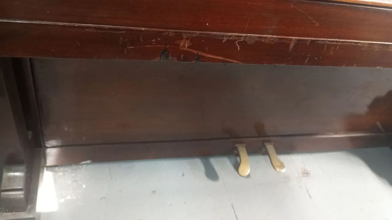 Piano  antigo em madeira maciça alemão  - Foto 3