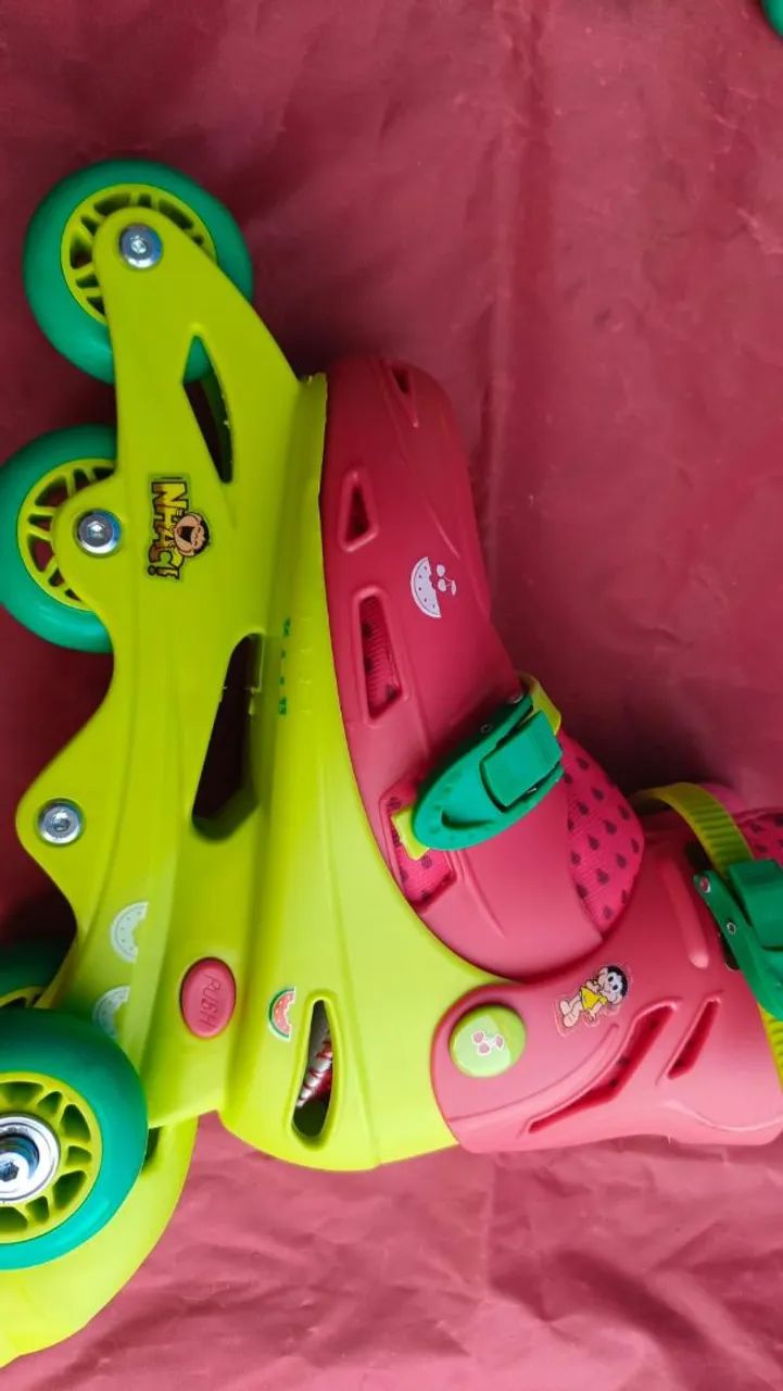 Roller Tri Inline Turma da Mônica/Magali Bel (PRONTA ENTREGA) - Foto 5