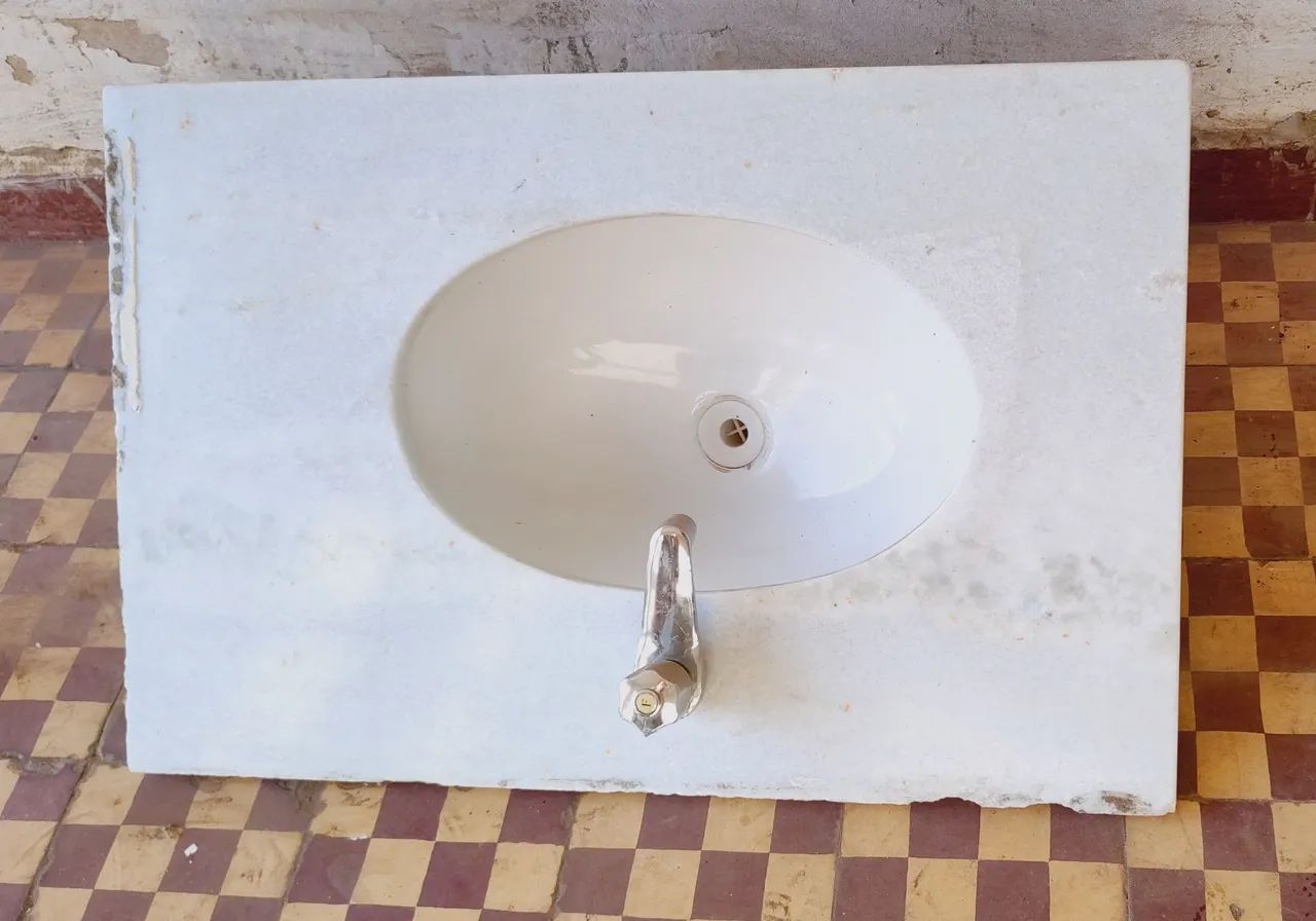 Pia para banheiro mármore 