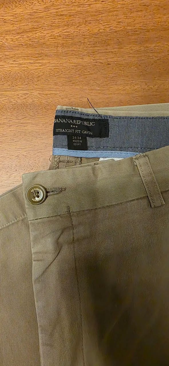 Calça sarja masculino, Banana Republic