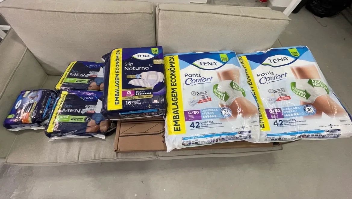 Kit fraldas geriátricas 