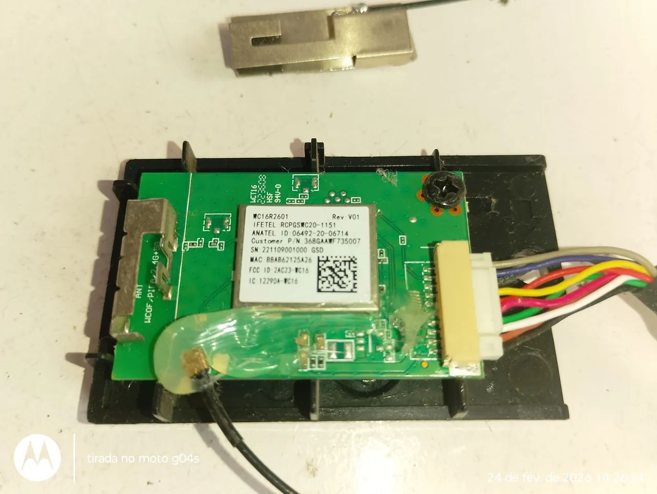 Placa wi-fi tv AOC 32S5195/78G completa  - Foto 2