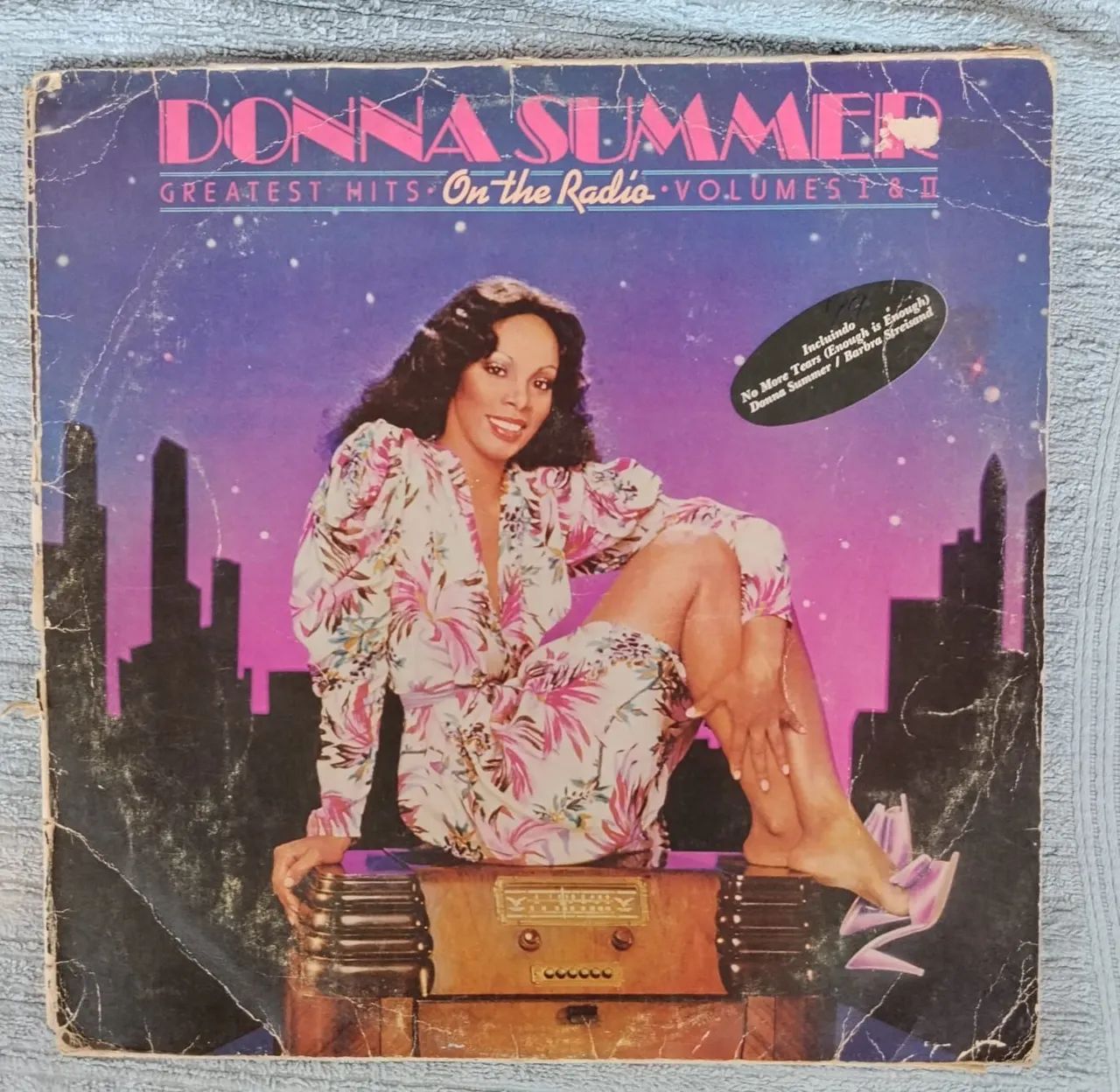 LP disco de vinil Donna summer on the radio álbum duplo toca disco radiola vitrola antigo 