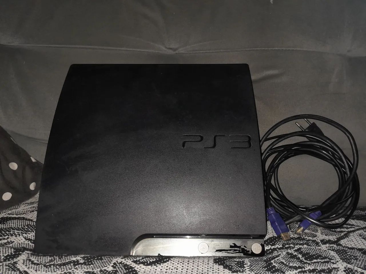 PS3 SLIM + 2 CONTROLE - Foto 2