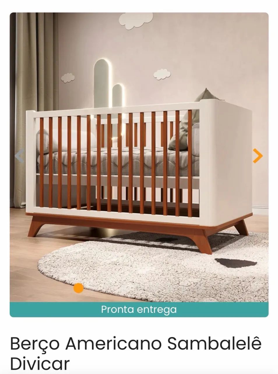 Berço americano 2 em 1 