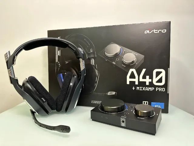 Headset Astro A40 TR + Mixamp Pro - compatível com PC/PS4/PS5