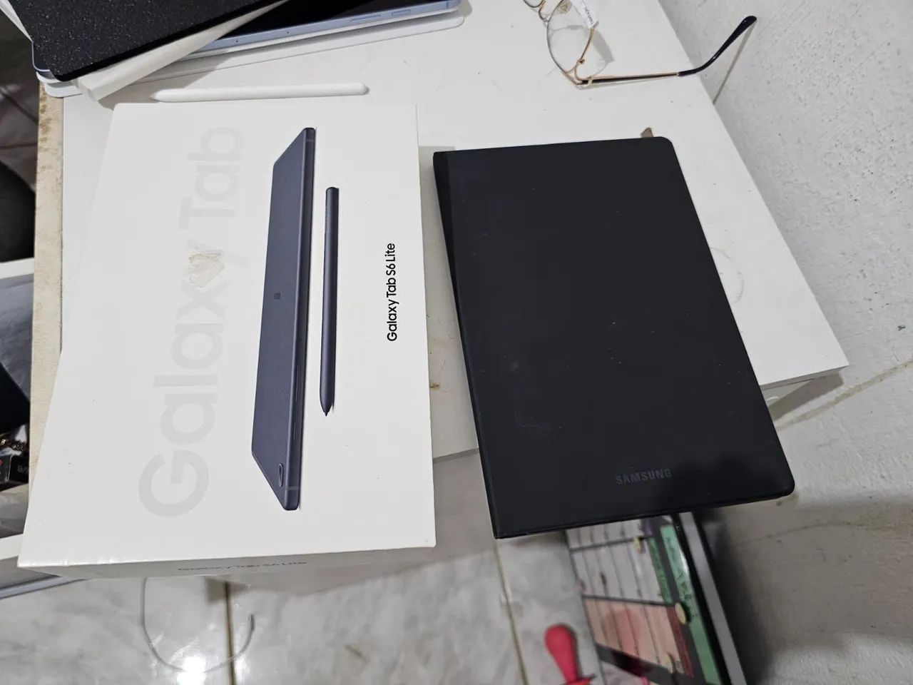 Tablet samsung s6 lite 64g modelo Aceita chip. Ainda na garantia  - Foto 3