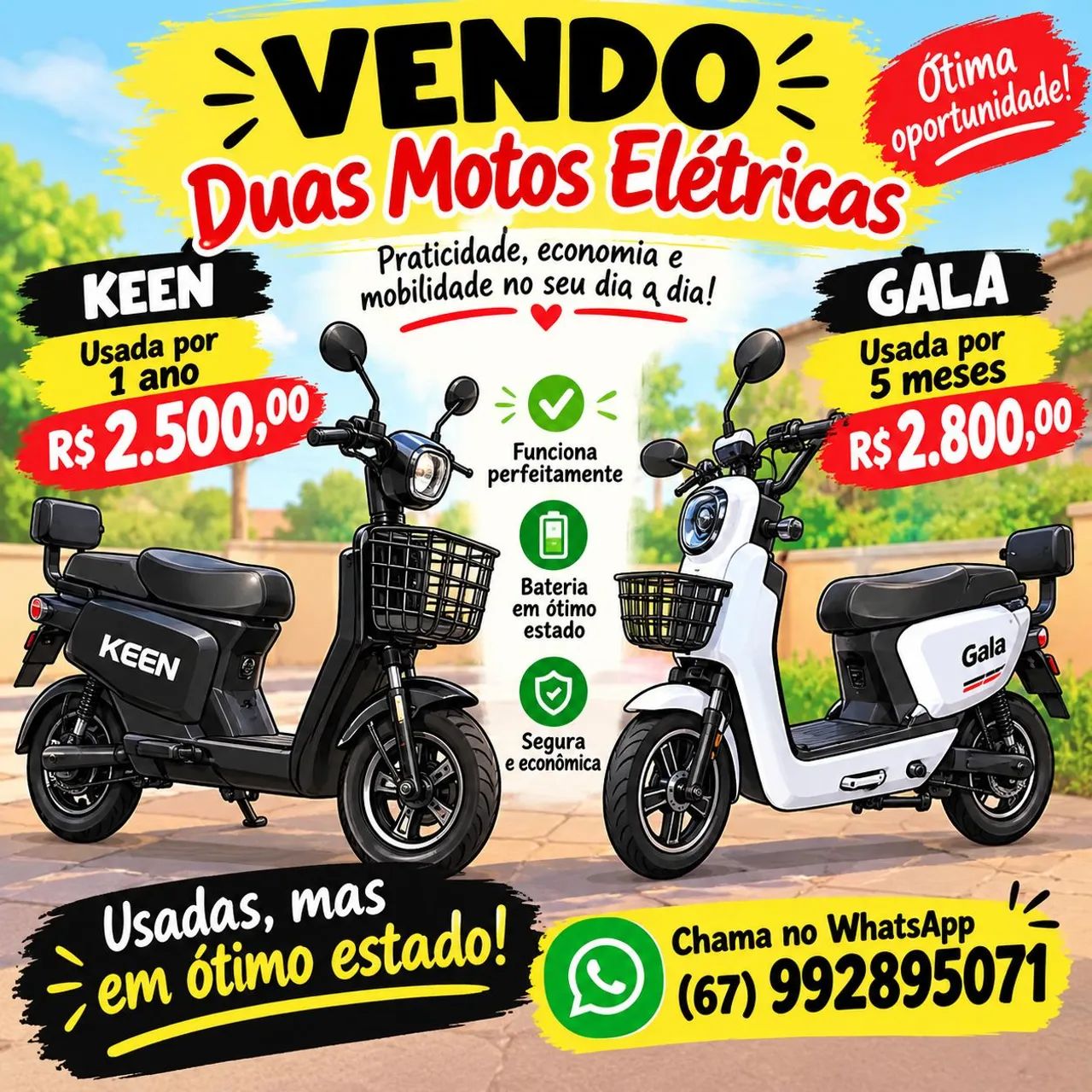 Motos elétricas 