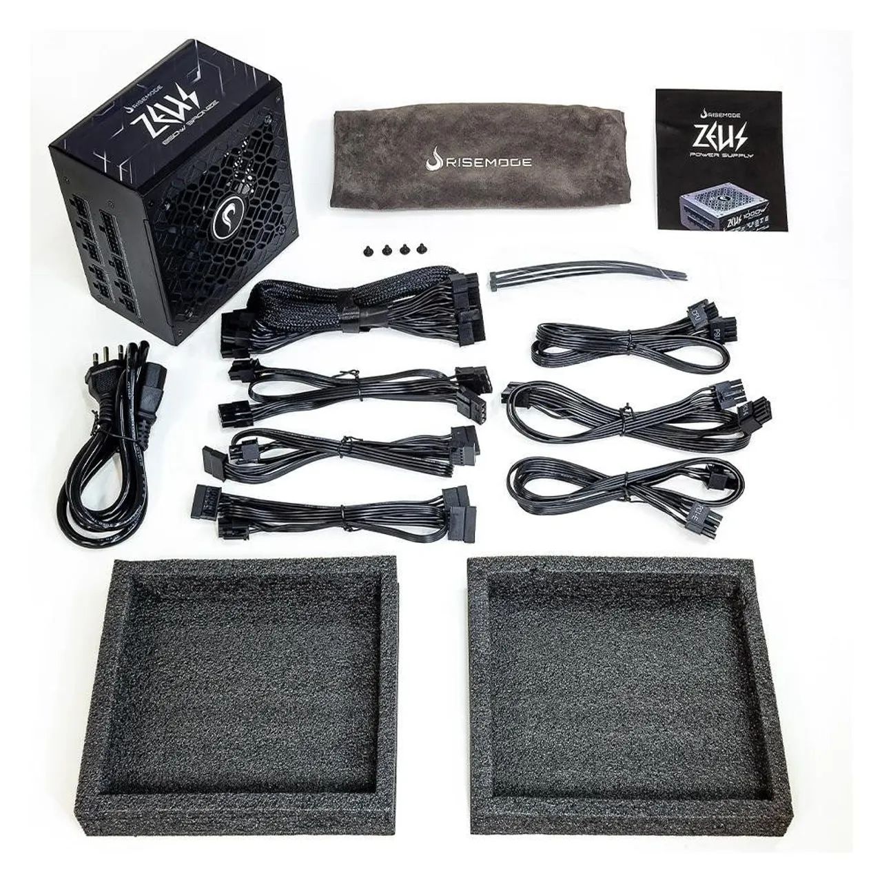 Fonte Gamer Rise Mode Zeus, 650W, Modular, PFC Ativo, Preto. - Foto 5
