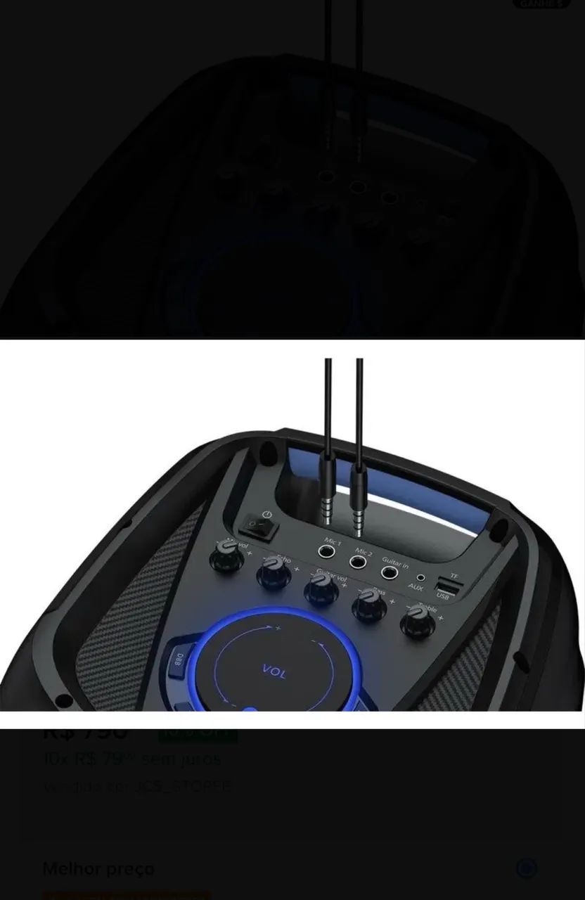 Caixa de som Phillips Party Speaker 1300w - Foto 3