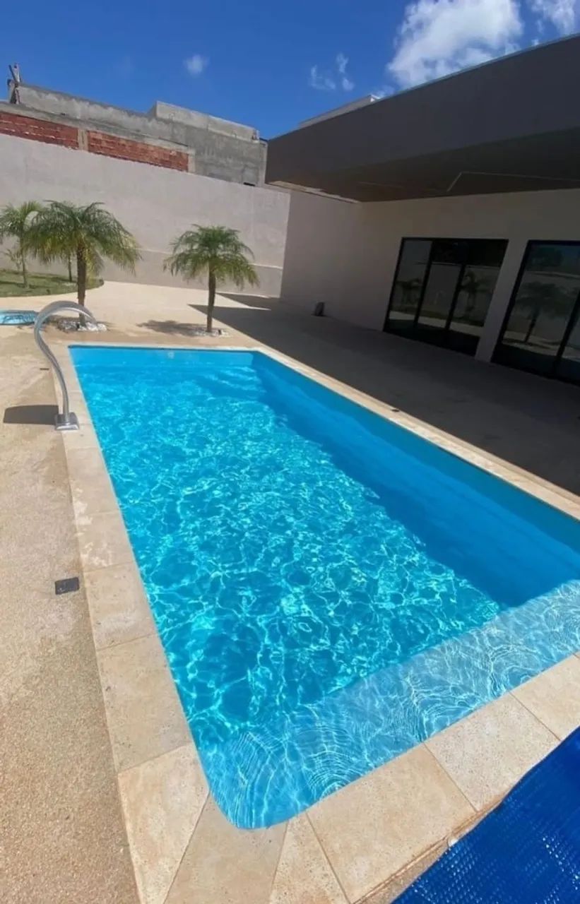 Piscina de Fibra instalada 