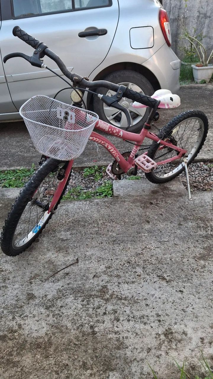 Bicicleta Infantil Rosa Houston - Foto 2