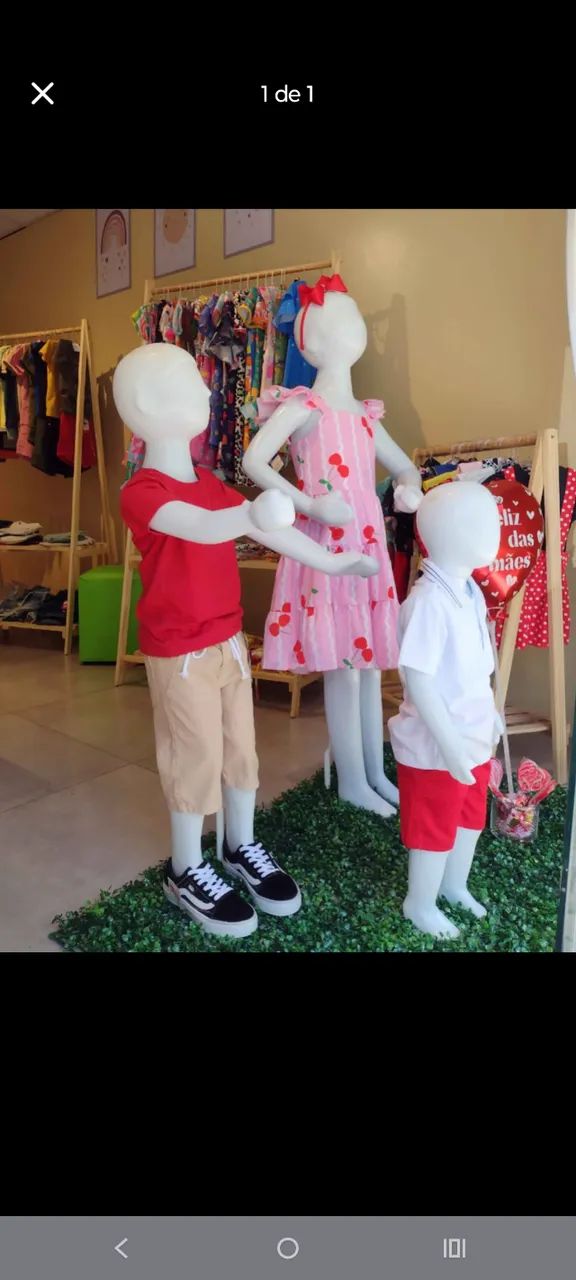 Manequim infantil 