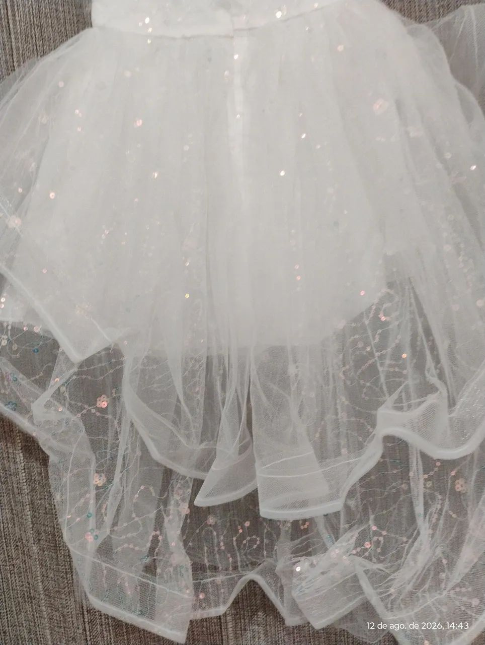 Vestido de festa branco infantil (daminha).casamento - Foto 6