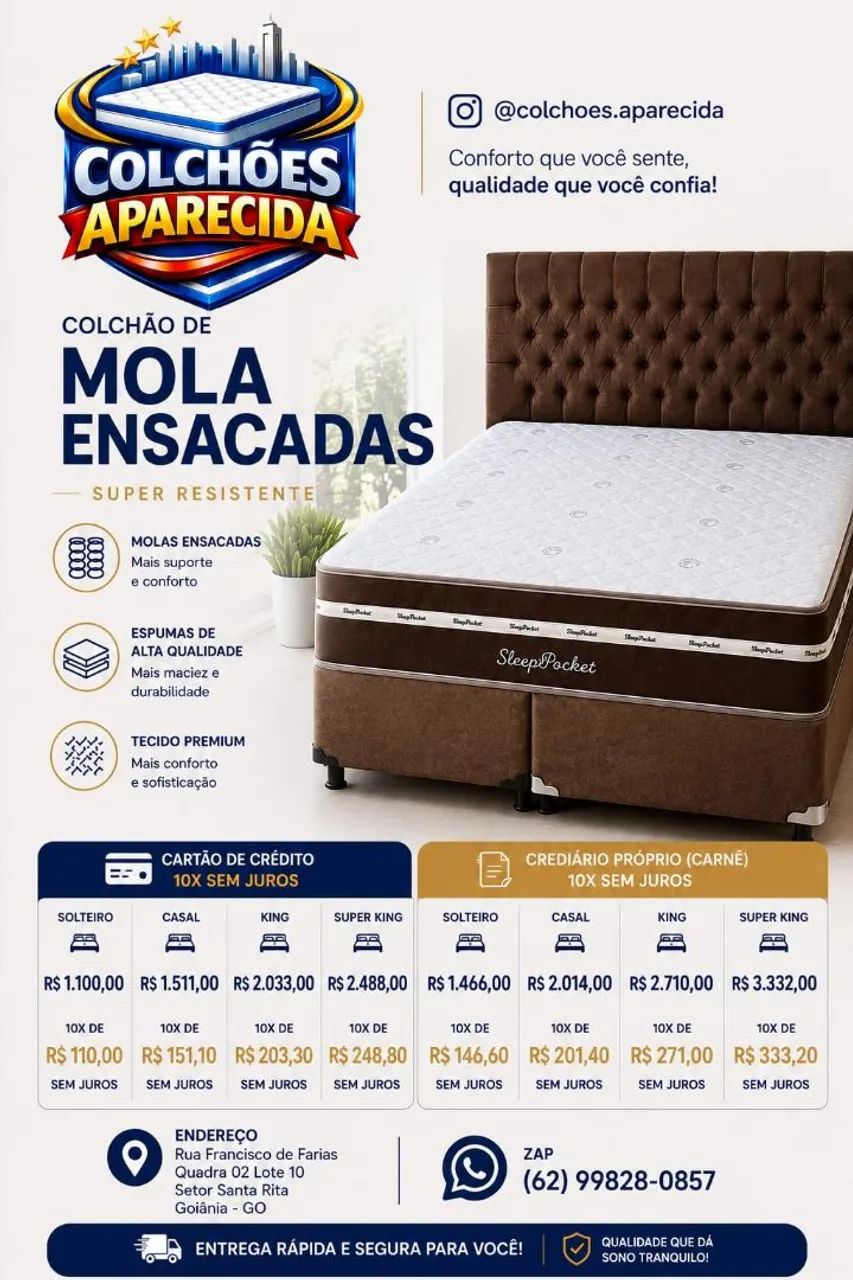 Colchão e base 
