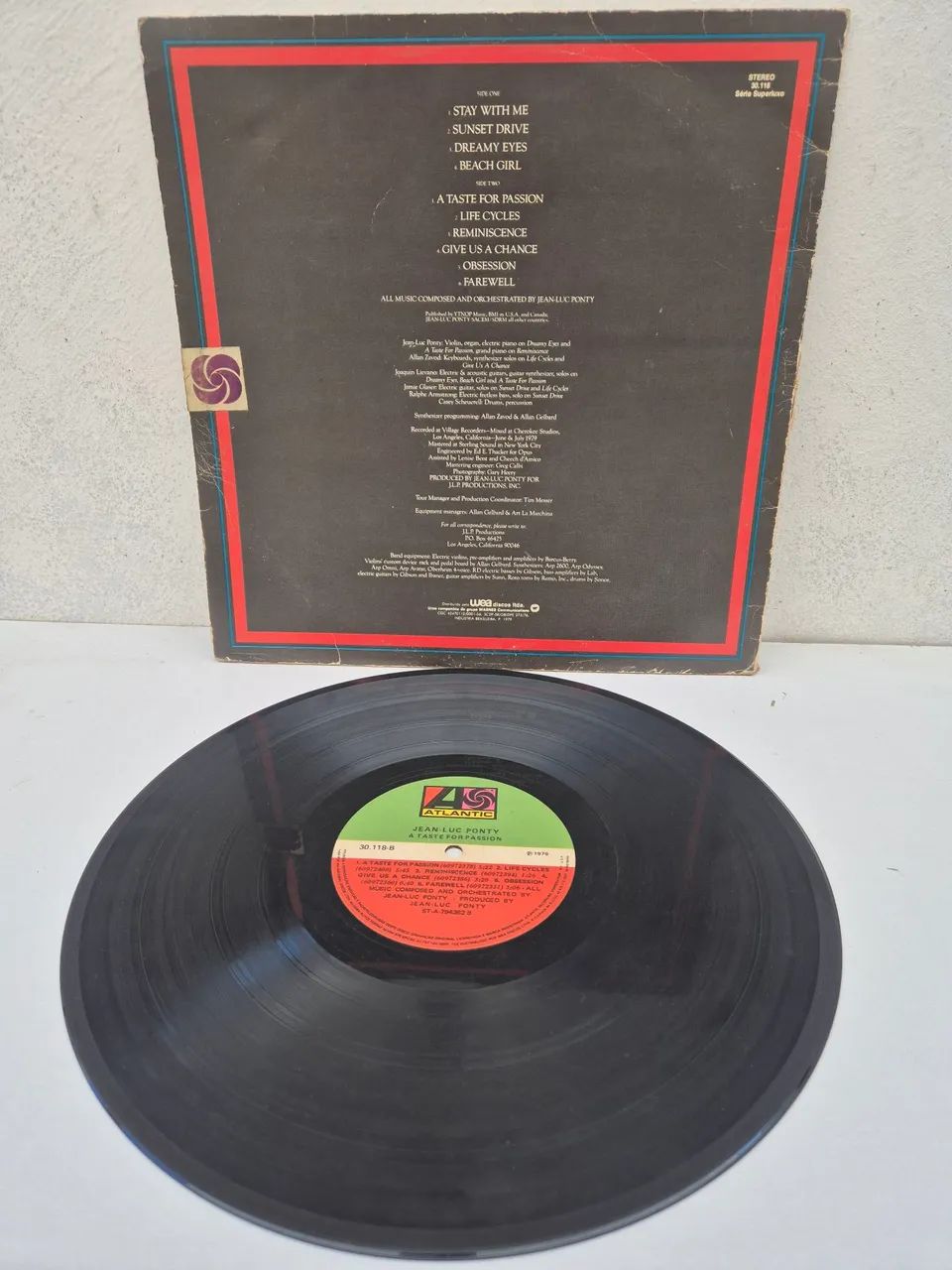 LP Jean Luc Ponty A Taste For Passion - Foto 2