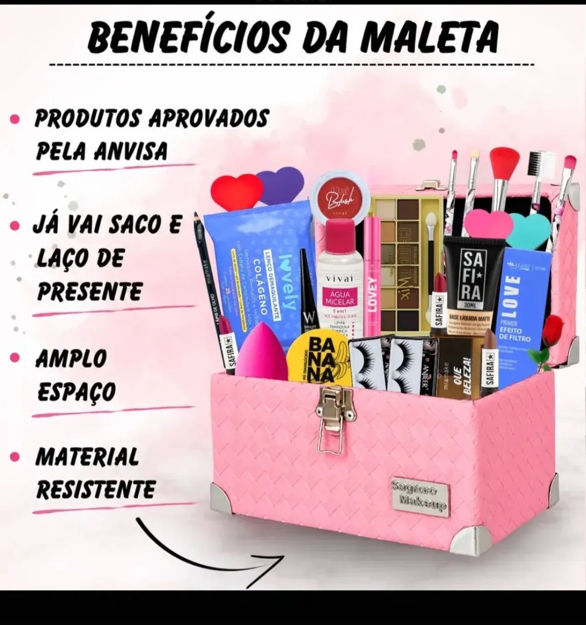 Kit maquiagem sagaro make  - Foto 4