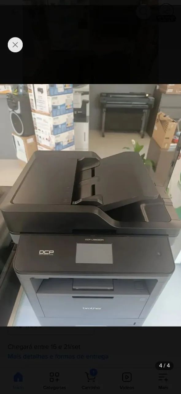 Brother DCP-L5652DN é uma impressora multifuncional laser monocromática (preto e branco) - Foto 4