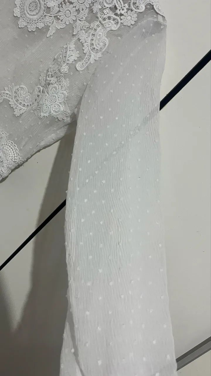 Blusa manga longa transparente  - Foto 3