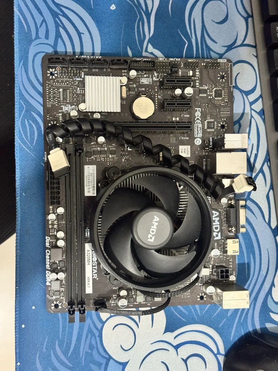 Processador Ryzen 3 + placa-mãe 