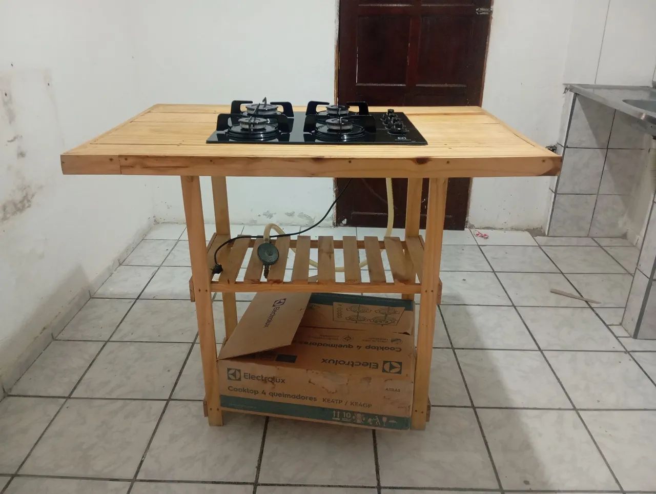 Cooktop Electrolux 4 Bocas + Base de Madeira - Foto 2