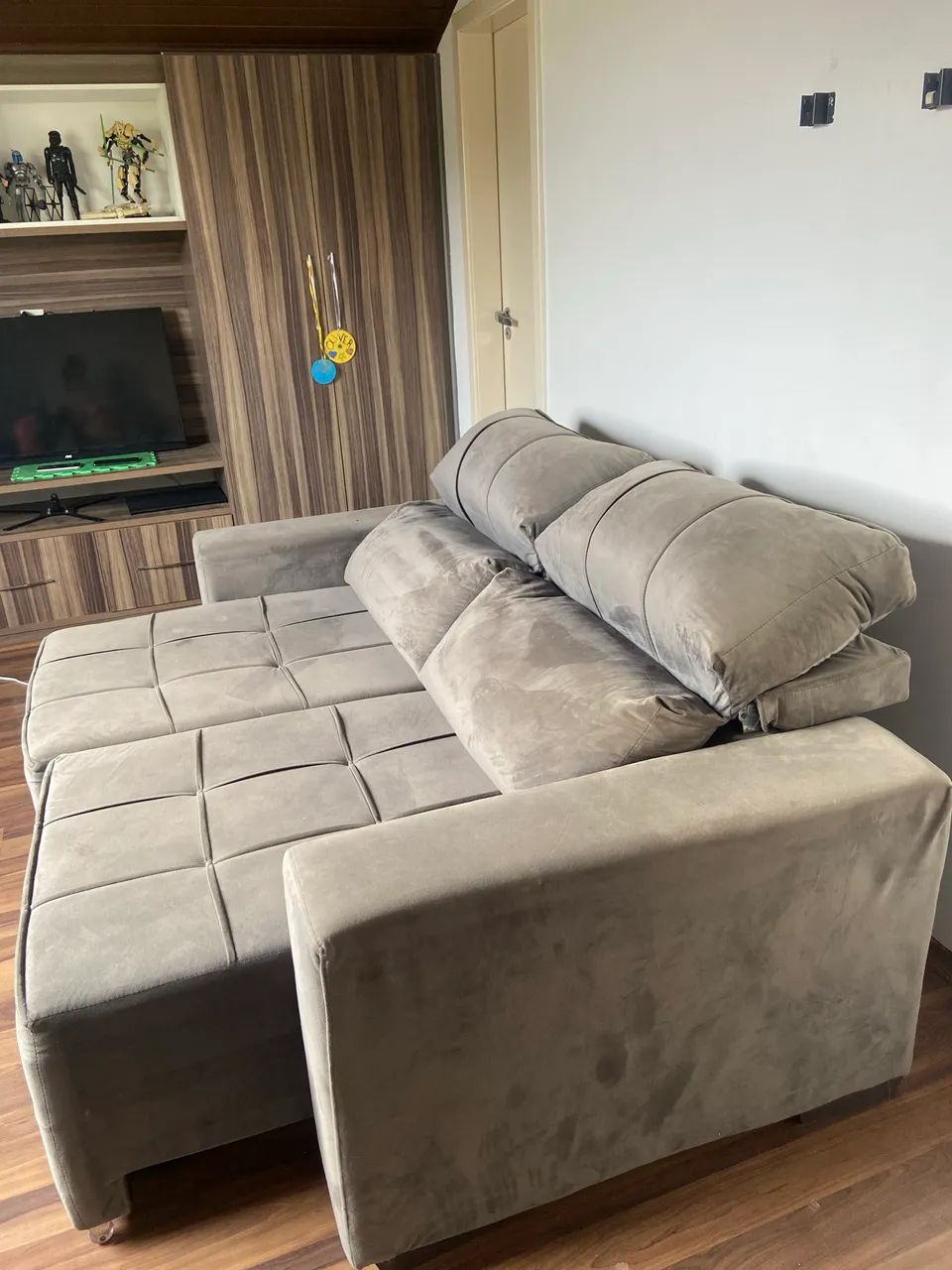 Sofá Retrátil e Reclinável 1,90m - Attraktiva  - Foto 3