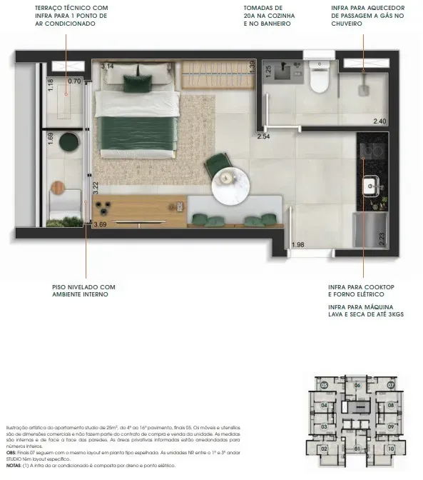 PLANTA 25m²