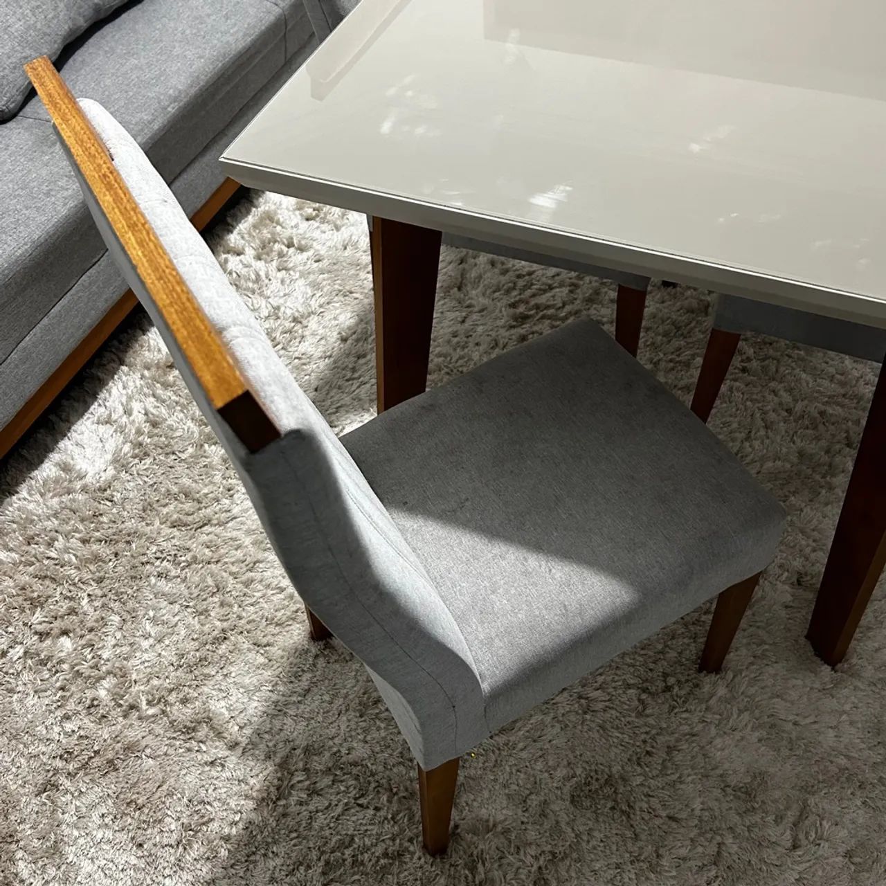 Mesa de Vidro 4 cadeiras  - Foto 4