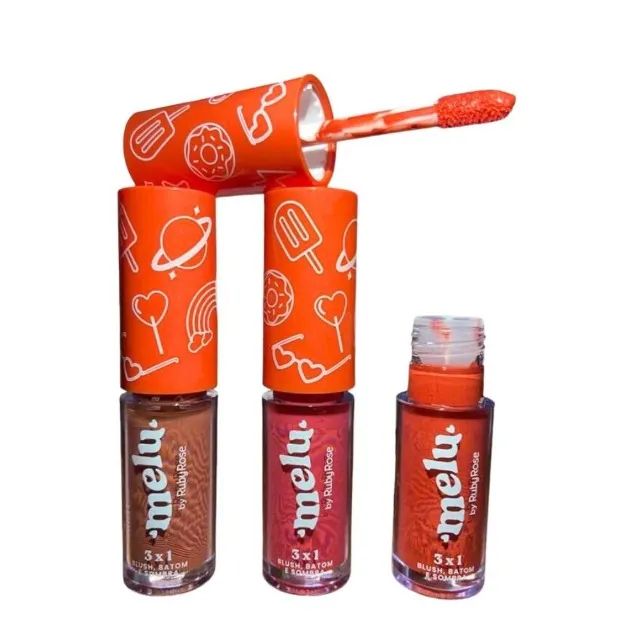 Blush, Batom e Sombra 3 em 1 Melu - Ruby Rose