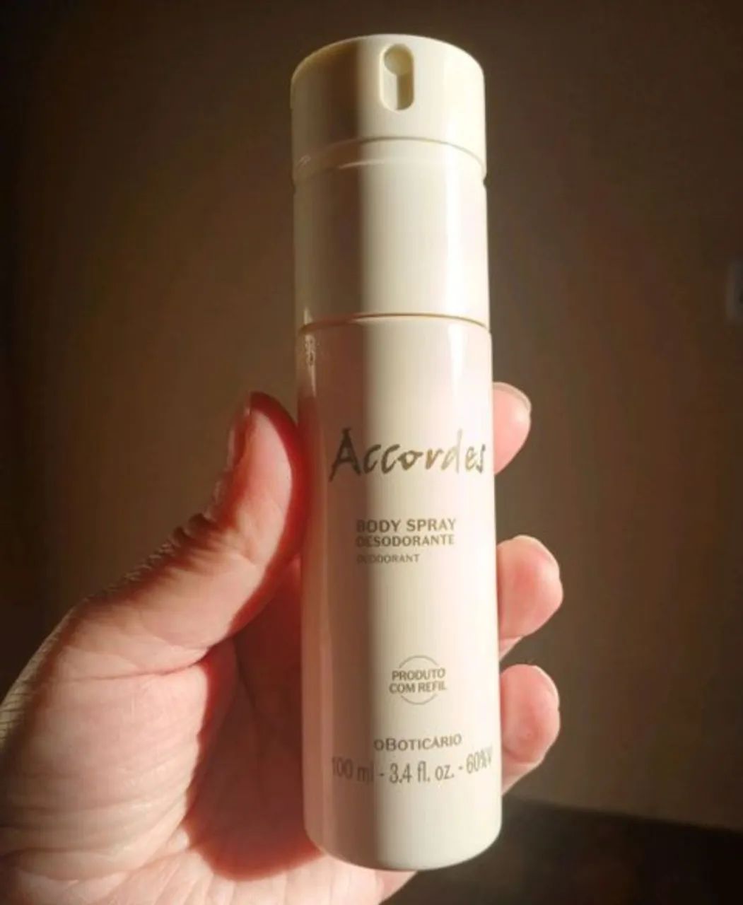 Acordes body spray O Boticário 