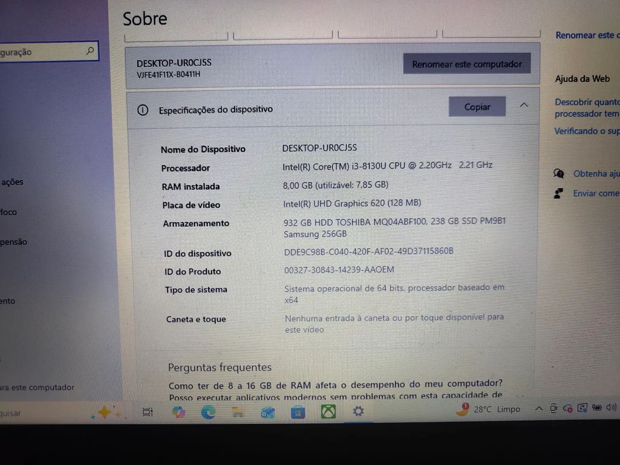 Notebook VAIO I3 8° geração l - Foto 4