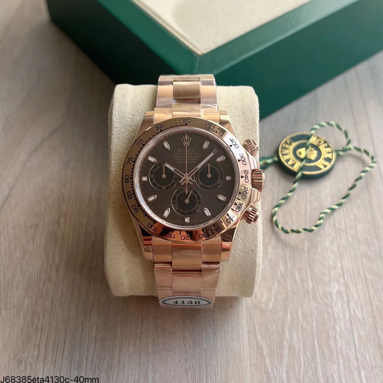 Relógio Rolex Daytona Ouro Rose Clean - ETA S/c - Foto 2