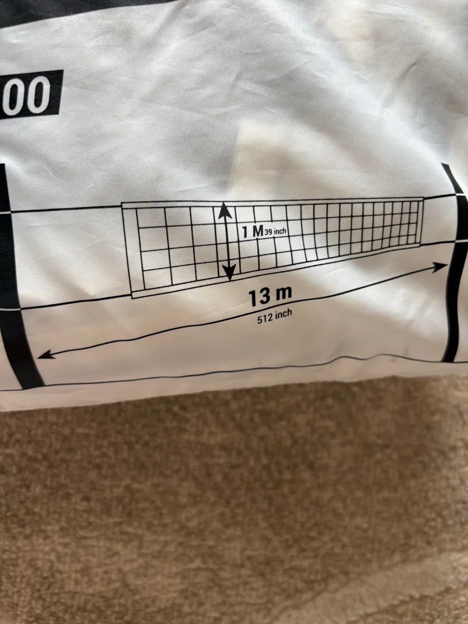 Rede De Volêi Vnet100 Cor Branco  - Foto 2