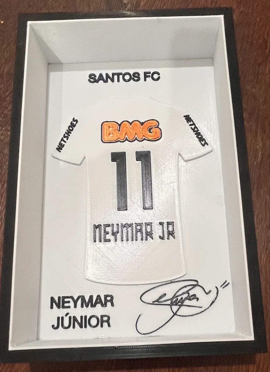 Quadro Camisa Santos Neymar 2011  - Foto 2