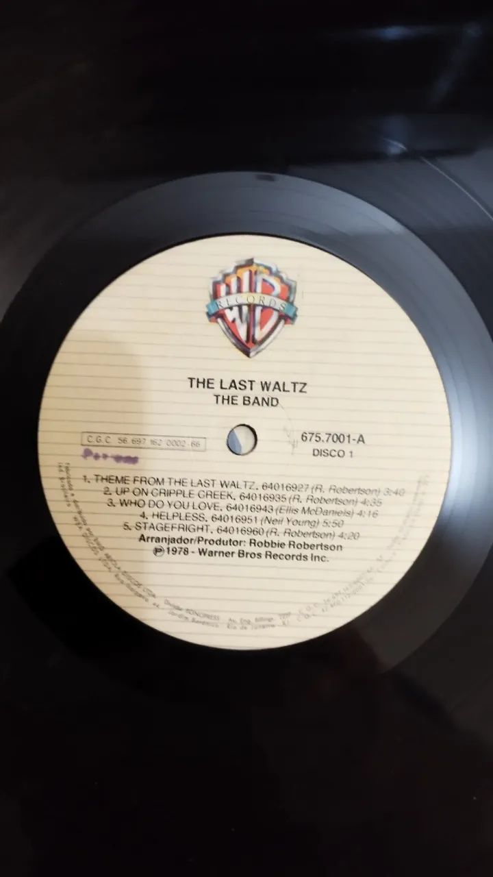 LP Vinil The Band - The Last Waltz EX/VG+ Edição Tripla de Luxo