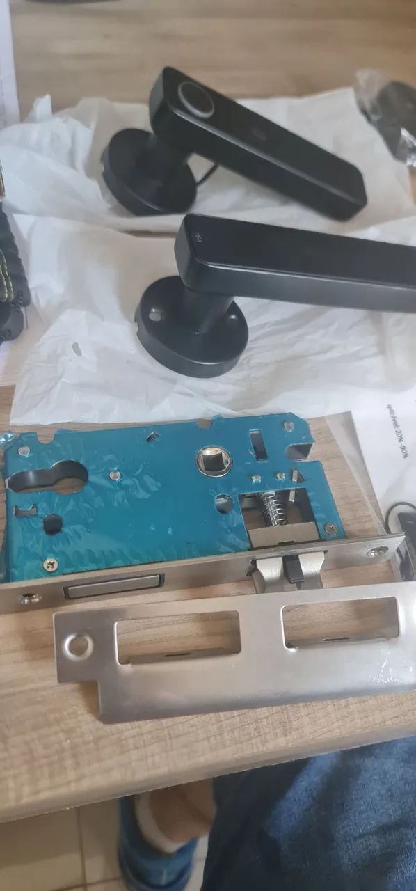 Fechadura Eletronica Biométrica, senha, tag e chave. - Foto 4