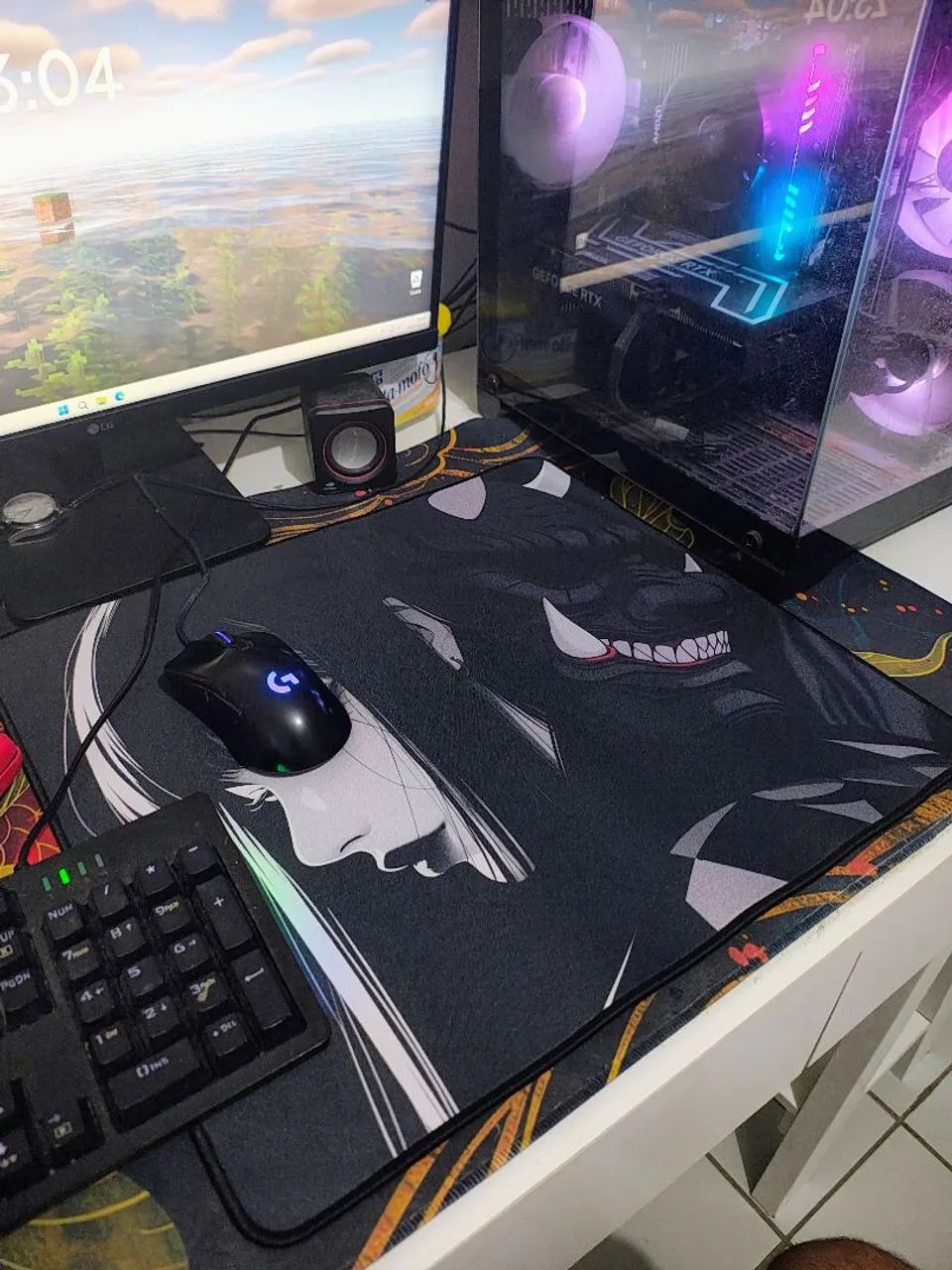 Mousepad máscara oni 45x40