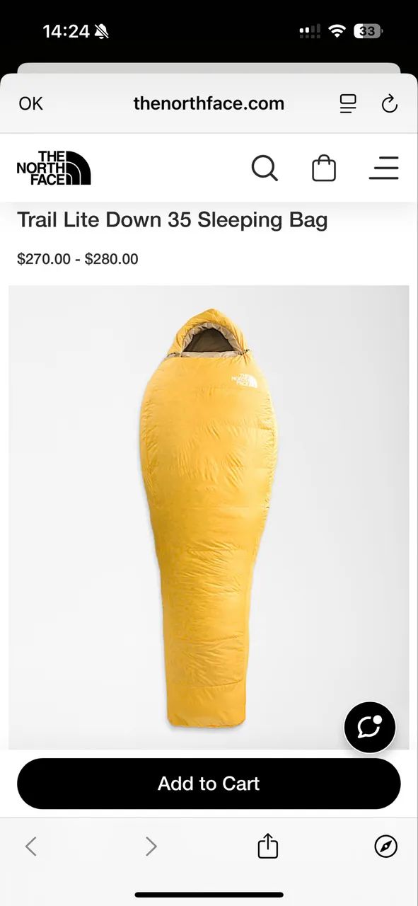 The North Face Trail Lite Down 35 Sleeping Bag Original - Foto 5