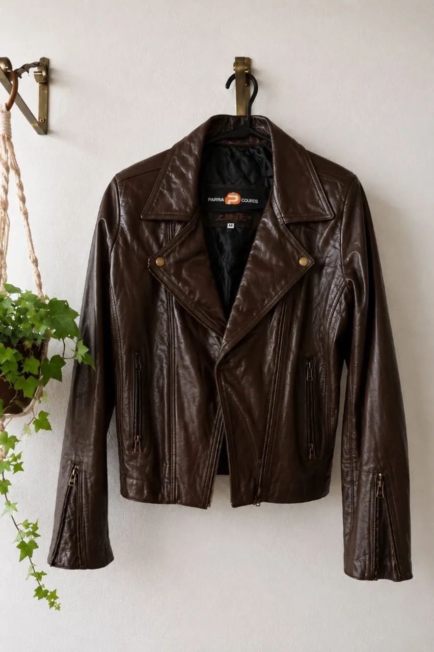 Jaqueta Nova Biker Couro Original M
