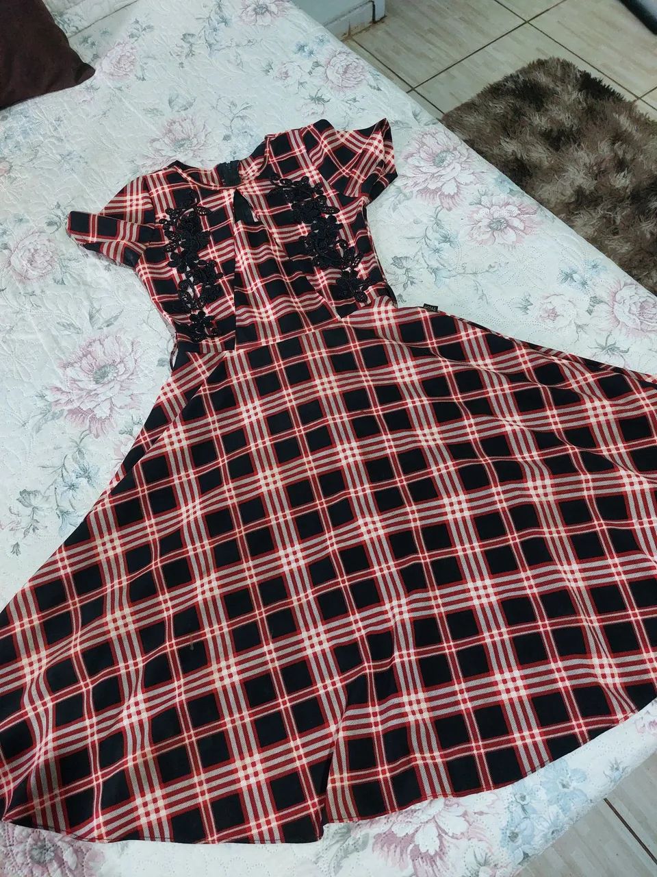 Desapego de vestido xadrez