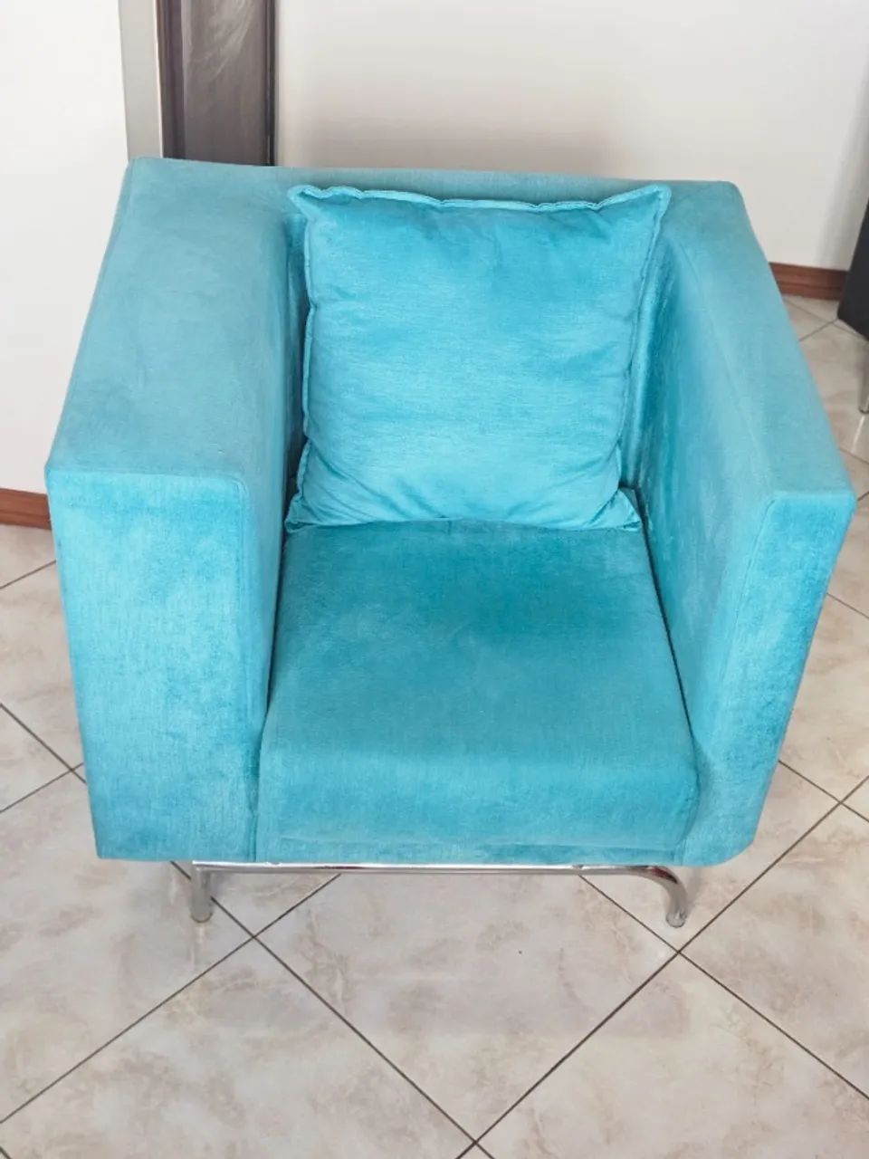 Poltrona Verde Tok&Stok Reformada  - Foto 3