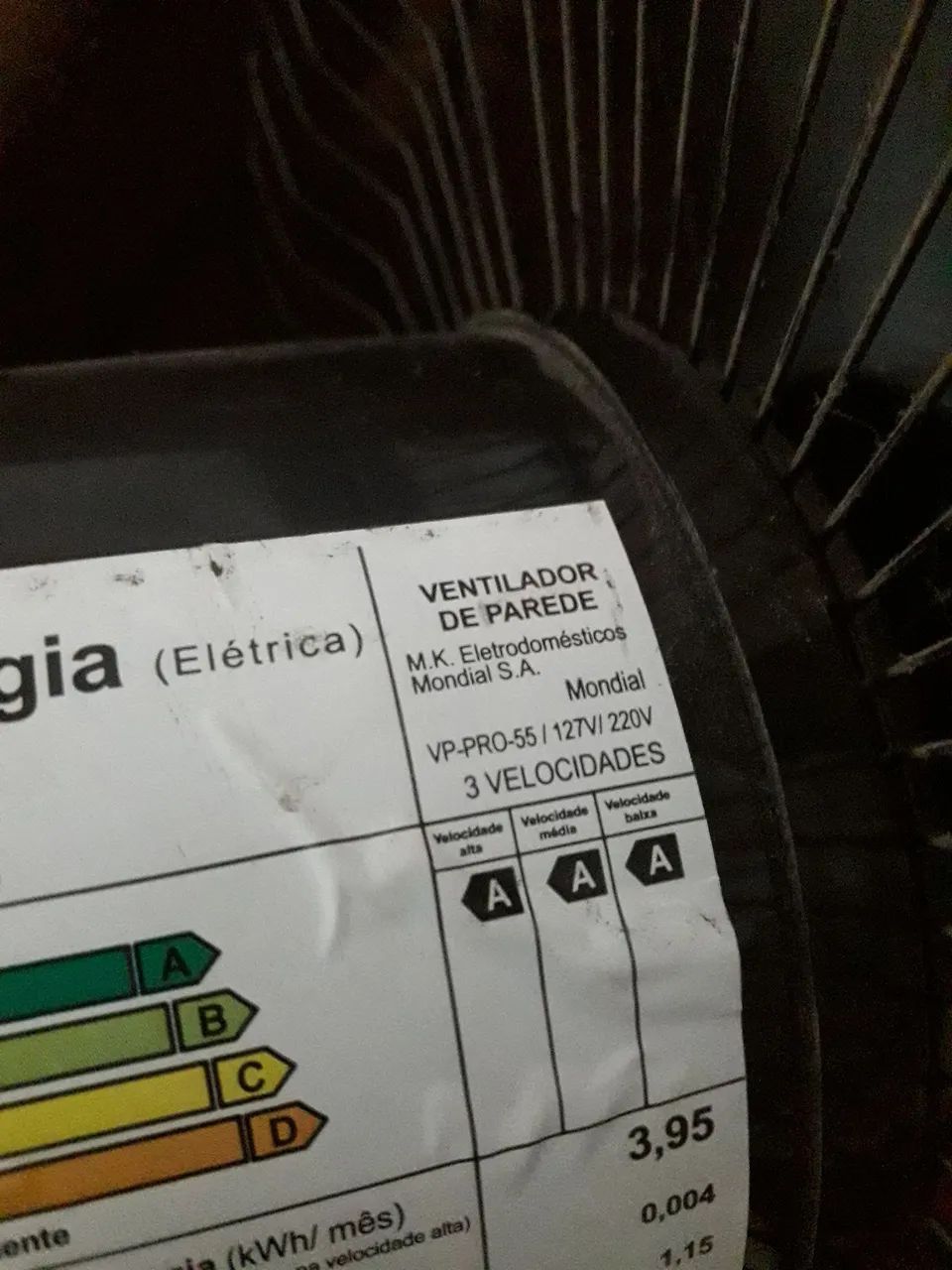 Ventilador  de  parede  - Foto 3