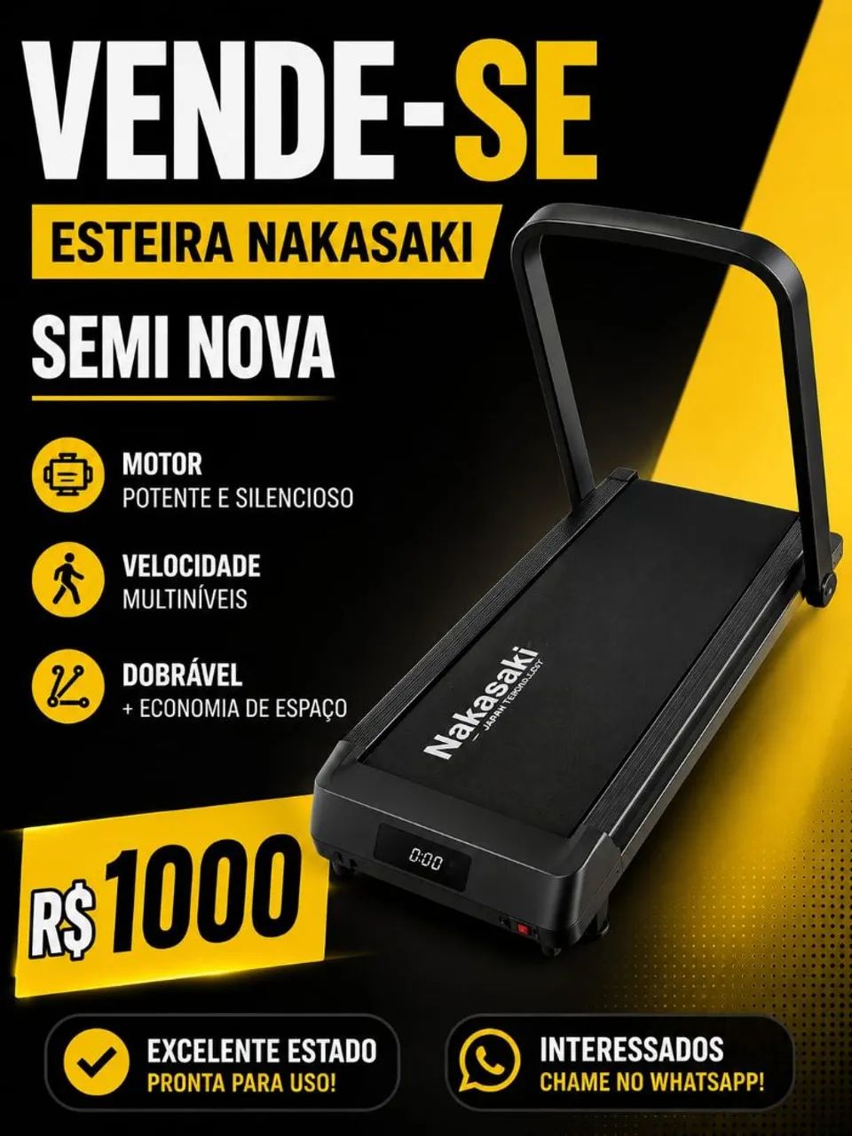 vende-se esteira ergométrica 