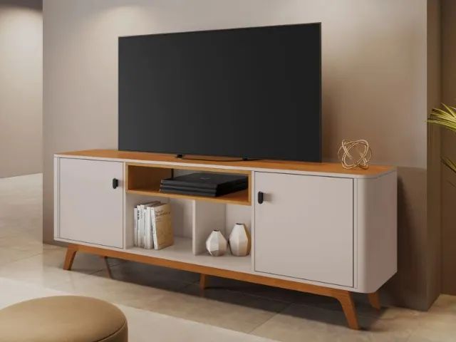 Rack P/TVs Até 70 Polegadas 1.80M Pés Estilo Retrô. Produto Novo Direto de Fábrica. - Foto 4