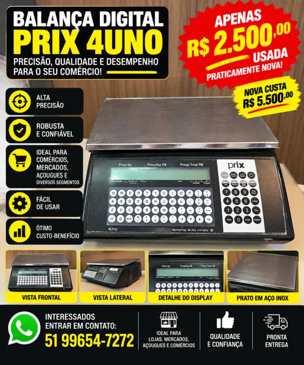 Balança Digital Prix 4 Uno